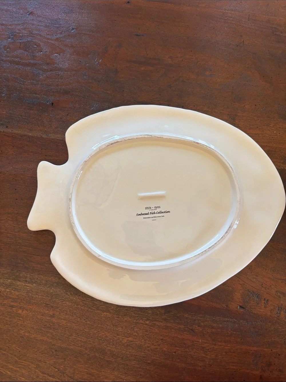 Baum Bros White Fish Plate